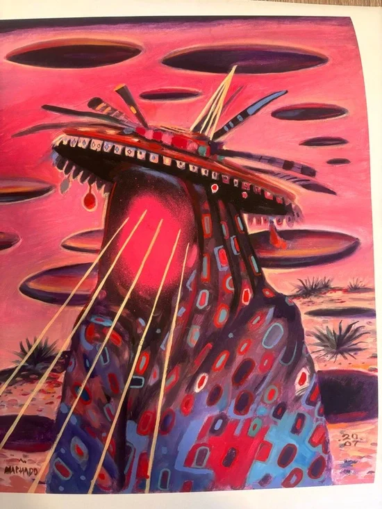 Vibrant Pink Abstract Tribal Figure Art Print
12”12 - Picture 4 of 5